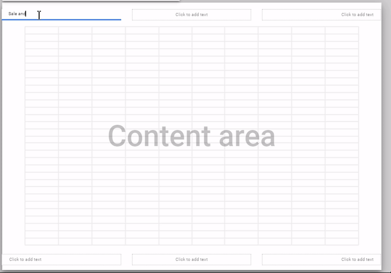 Header and Footer Demo in Google Sheet