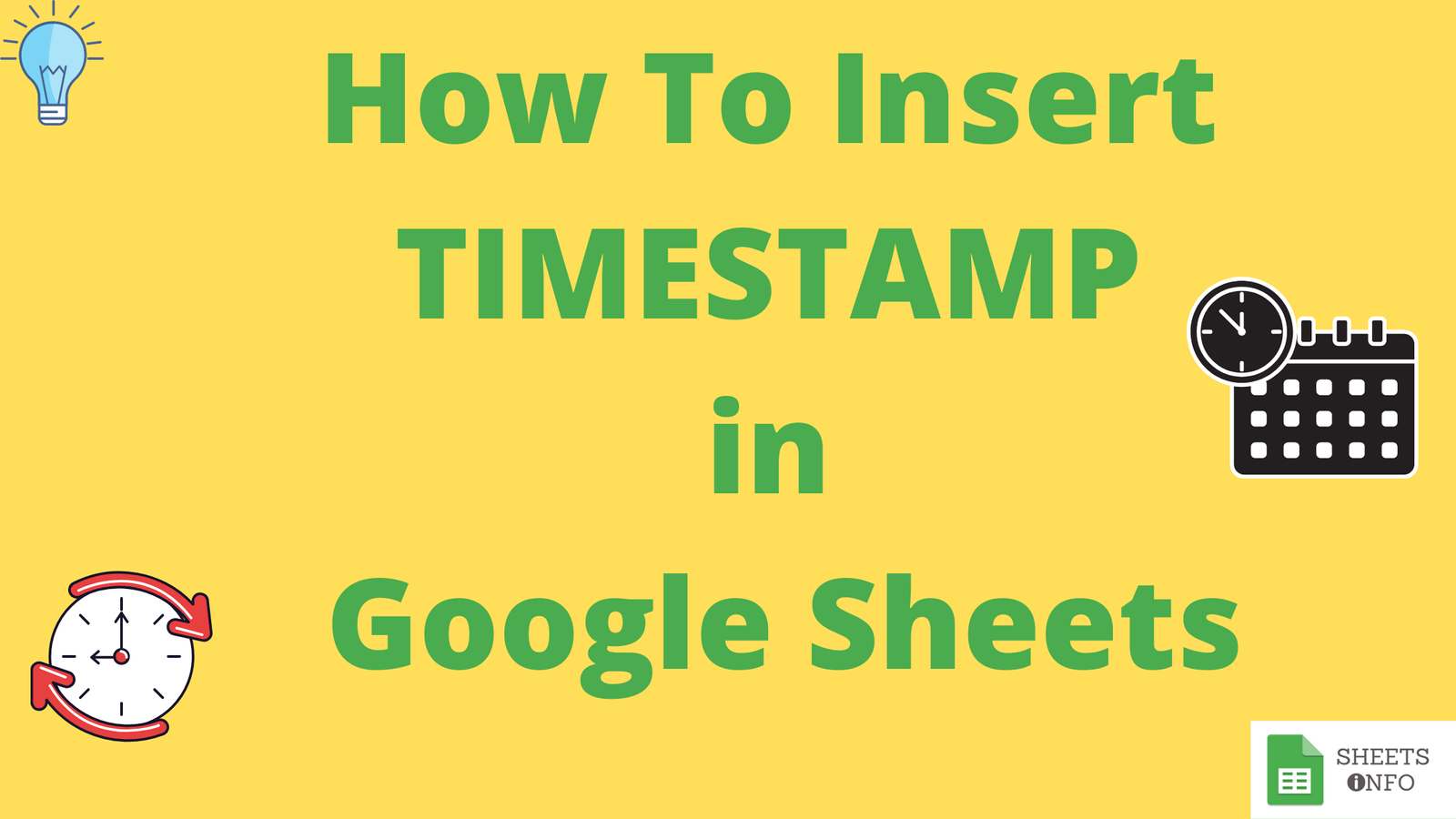 Insert TIMESTAMP in Google Sheets