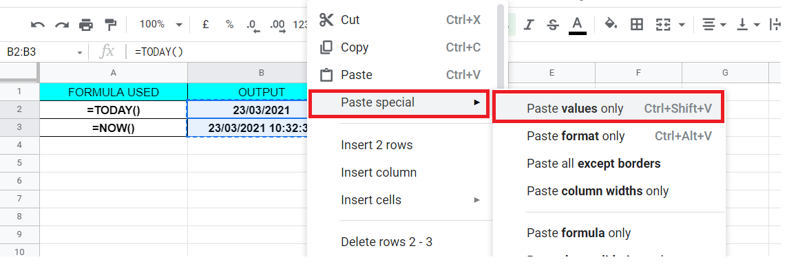 How to insert Timestamp in Google Sheets - SheetsInfo