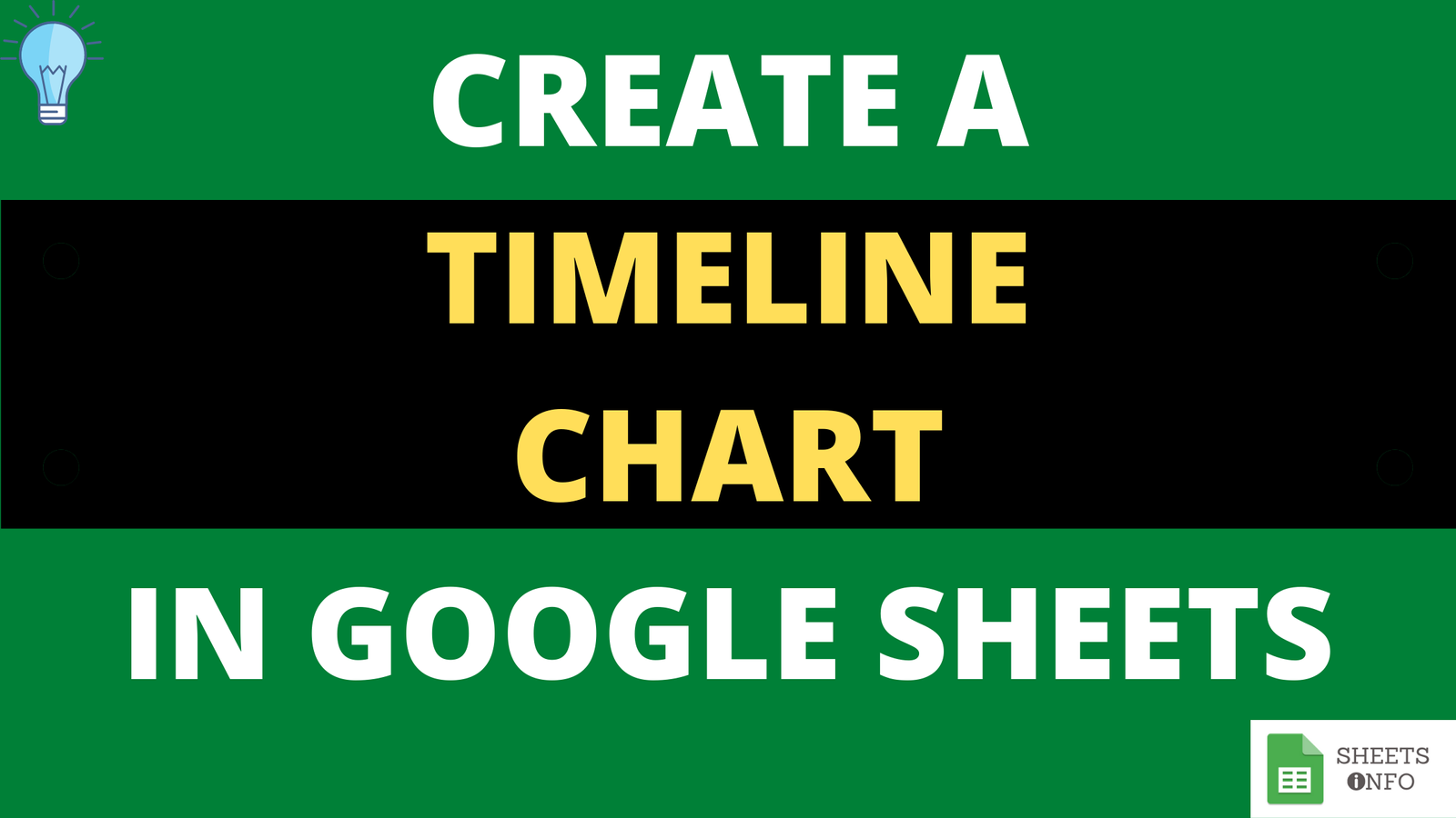 Create Timeline Template in Google Sheets