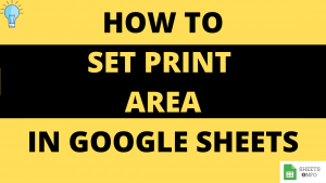 Set Print Area in Google Sheet