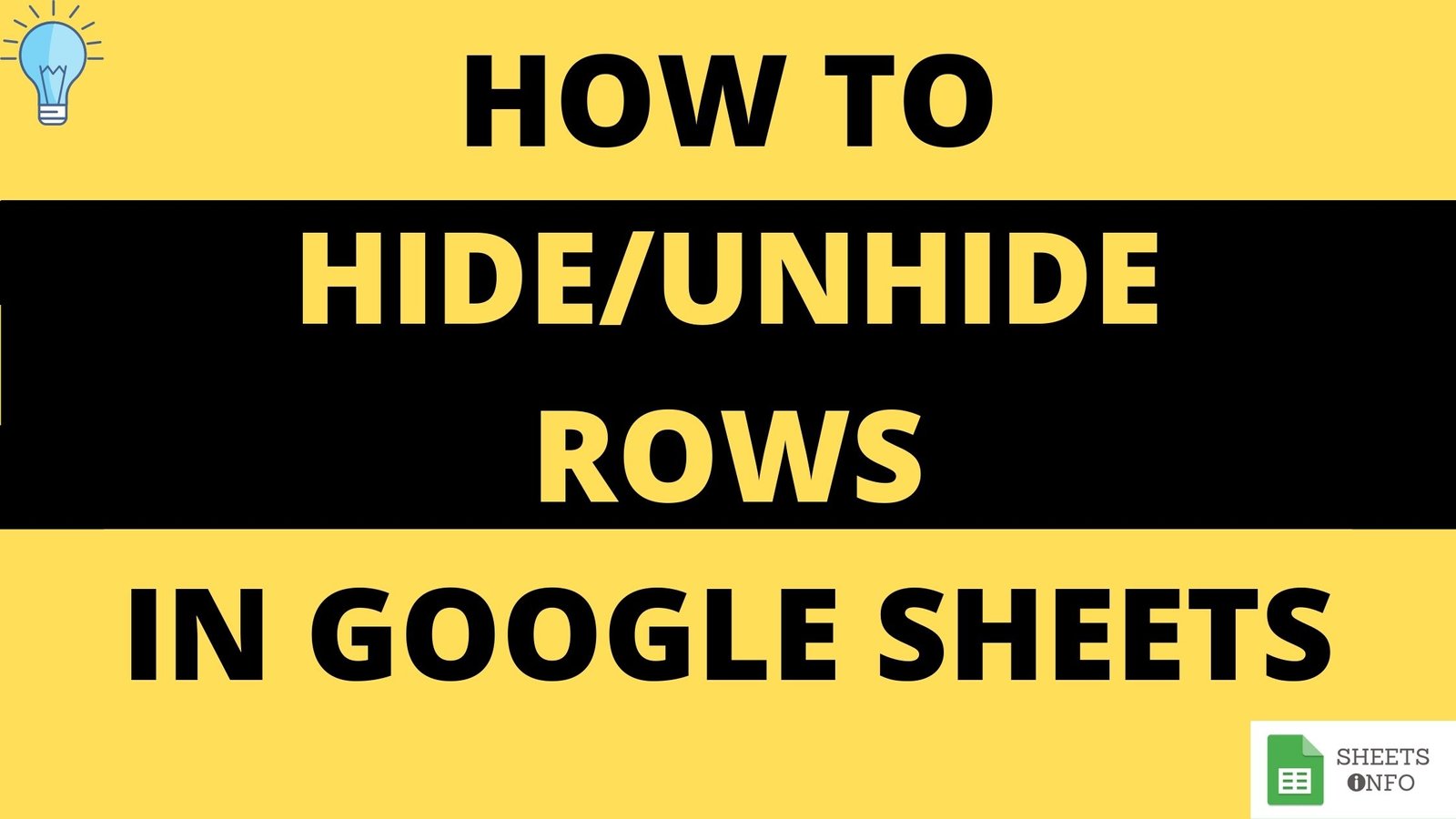 Show or hide Rows in Google Sheet